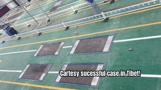 کیس Tibet Leiwuqi City !Cartesy با موفقیت خط جامع بازرسی خودرو را در ارتفاع نصب کرد