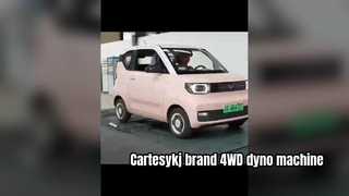 دینامومتر شاسی خودرو 4WD با نام تجاری Cartesykj دستگاه داینو ماشین اسب بخار قابل تنظیم فاصله بین دو محور