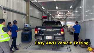 غلتک آزاد Cartesy برای تستر سرعت سنج و تست ترمز برای وسایل نقلیه 4WD AWD کار می کند
