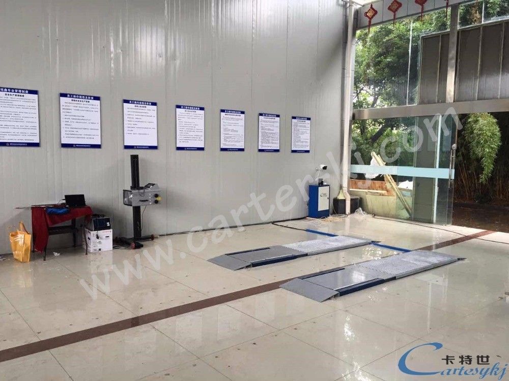 220V Voltage Ultra Flat Plate Test Line for Cars Brake Test Load Test Sideslip