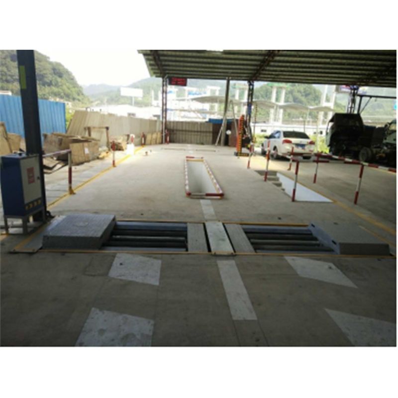 دستگاه تست ترمز غلتکی خودرو CTFZ-13B 15T با بالابر بارگیری برای کامیون ها و خودروها (2004-2010)