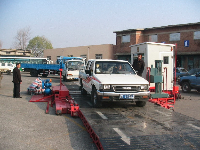 موقعیت کاری خط آزمایش ایمنی خودروهای متحرک 10000kg بار CTYJ-10 خط آزمایش متحرک