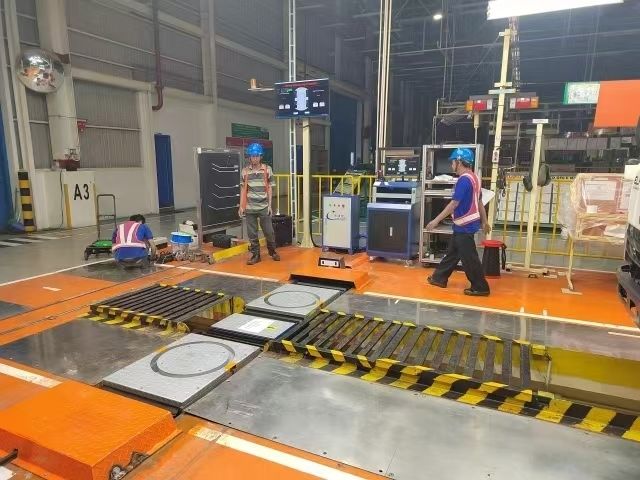 CTZJ - 10 تست کننده زاویه هدایت خودرو تجهیزات بازرسی خودرو برای کامیون ها و اتومبیل ها با سیستم کنترل صنعتی