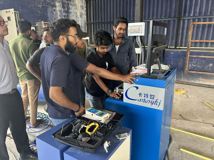 تستر ترمز غلتکی 5 در 1 با حداکثر بار محور 4000 کیلوگرم، غلتک سنباده اختراع شده و کامپیوتر کنترل صنعتی
