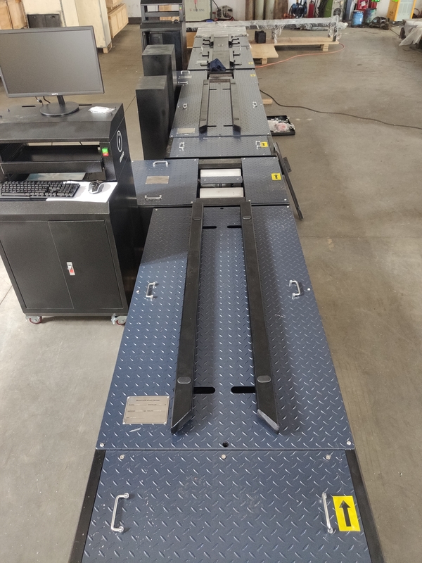 دو چرخ موتورسیکلت آزمایش خط نیروی ترمز محور بار سرعت سنج کلیمپ چرخ تراز چراغ جلو تست کننده