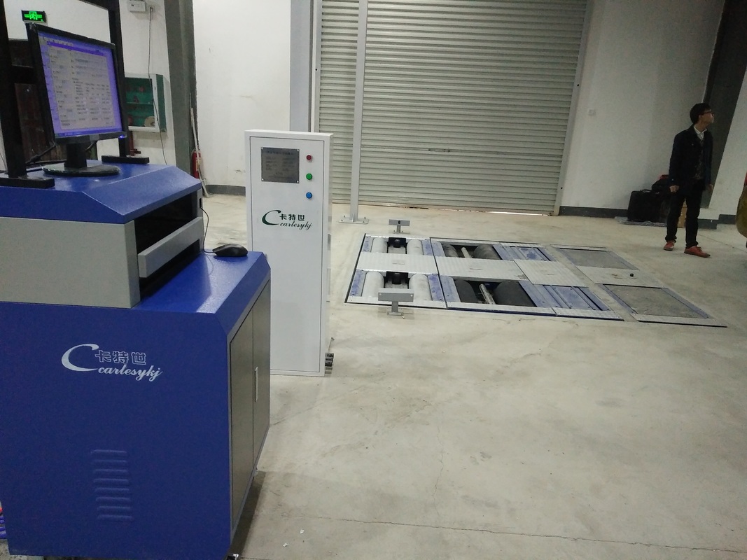 تست کننده ترمز 5 در 1 رولر با 4000 کیلوگرم بار محوری حداکثر، دو پلات ساید اسلیپ و کامپیوتر کنترل صنعتی برای خط آزمایش خودرو