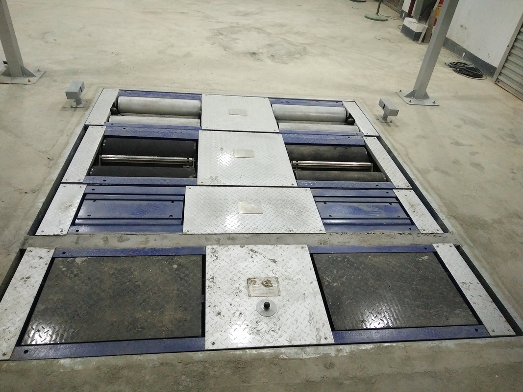 تست کننده ترمز 5 در 1 رولر با 4000 کیلوگرم بار محوری حداکثر، دو پلات ساید اسلیپ و کامپیوتر کنترل صنعتی برای خط آزمایش خودرو