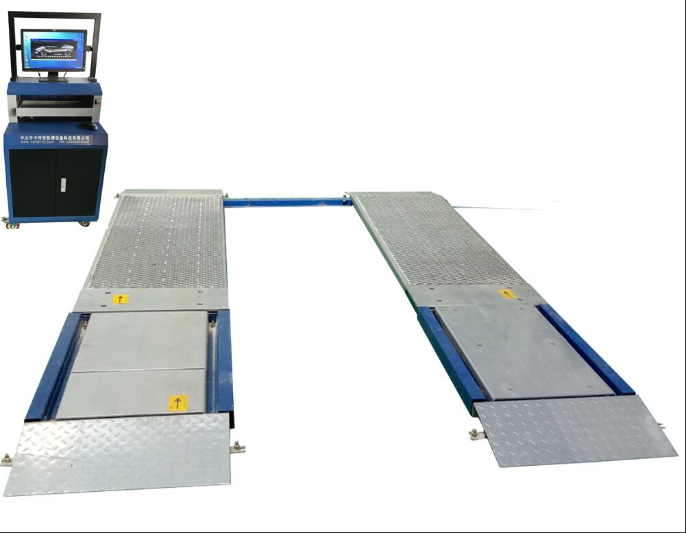 4T ظرفیت Ultra Flat Plate Brake Tester برای کامیون با 10000kg حداکثر وزن محور