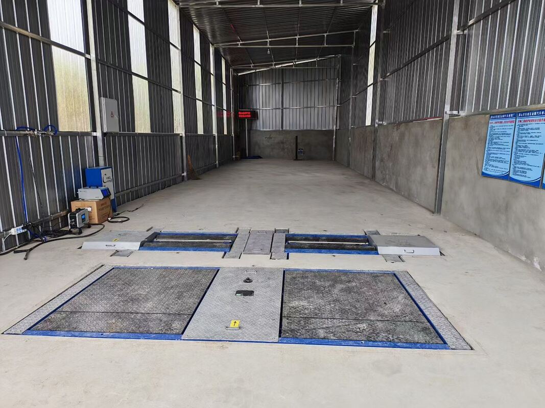 تست لاین کامیون Cartesy برای تعمیرگاه تست کننده ترمز غلتکی خودرو نیروها با بار محور صفحات دوتایی تست کننده لغزش جانبی ظرفیت ۱۰ تن