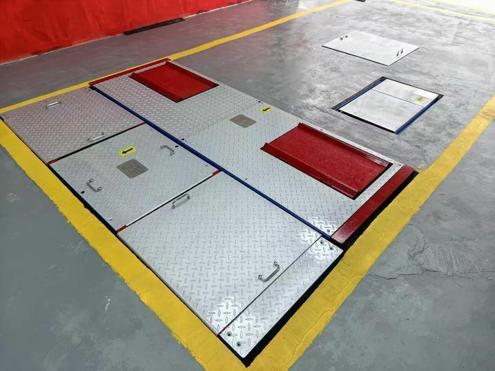 CTGT-3-4 غلتک 4 در 1 خط تست خودرو تست ترمز غلتکی با بار محوری تستر لغزش کناری تک صفحه تست جذب ضربه و میرایی تست تعلیق