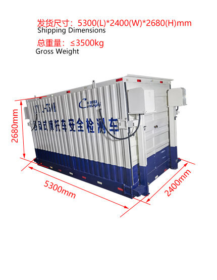 مرکز آزمون موتورسیکلت های کارتیسکیج خط آزمایش ایمنی 700kg بار CTMYJ-750B ایستگاه آزمایش موبایل