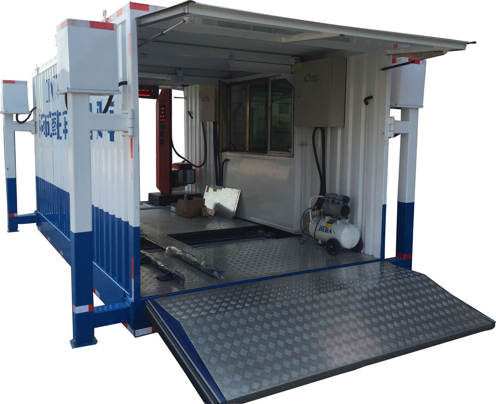 مرکز آزمون موتورسیکلت های کارتیسکیج خط آزمایش ایمنی 700kg بار CTMYJ-750B ایستگاه آزمایش موبایل
