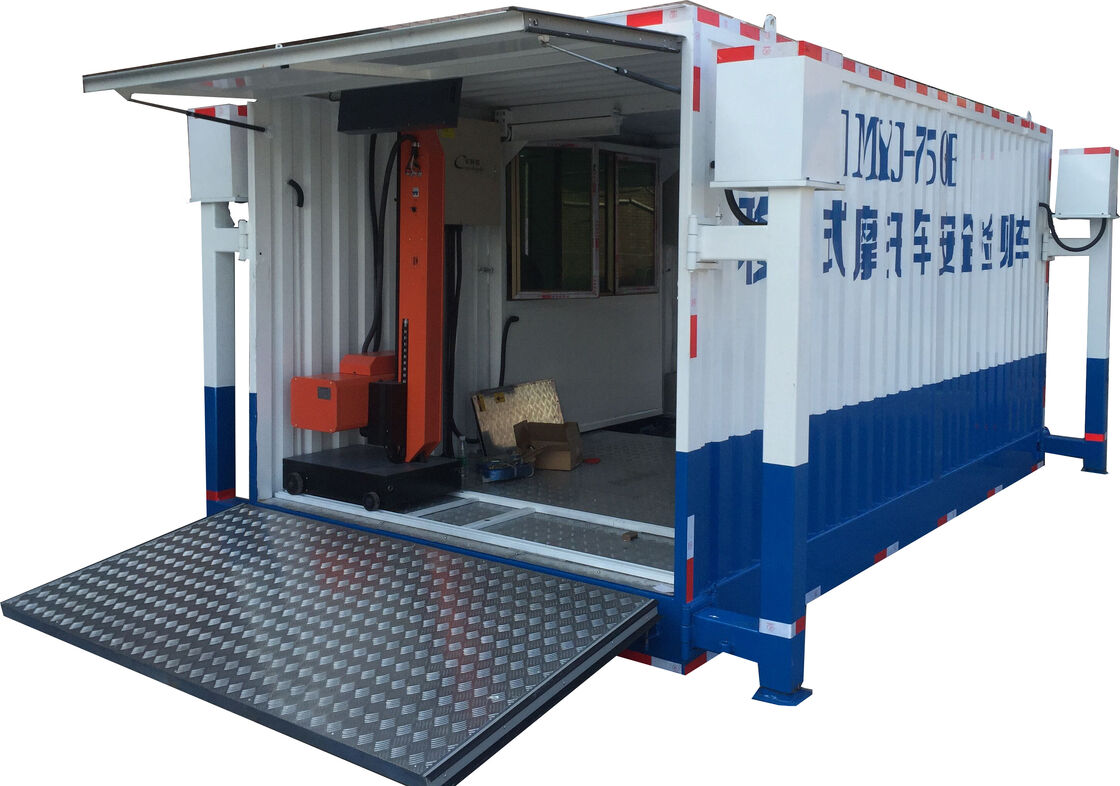مرکز آزمون موتورسیکلت های کارتیسکیج خط آزمایش ایمنی 700kg بار CTMYJ-750B ایستگاه آزمایش موبایل